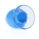 RealRock Crystal Clear 4.5 in. Anal Plug Blue - Image 3