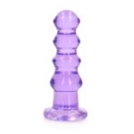 RealRock Crystal Clear Curvy 5.5 in. Dildo/Plug Purple - Image 2