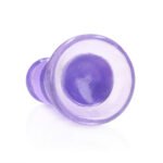 RealRock Crystal Clear Curvy 5.5 in. Dildo/Plug Purple - Image 3