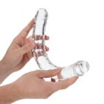 RealRock Crystal Clear Double Dong 13 in. Dual-Ended Dildo Clear - Image 3