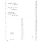 RealRock Crystal Clear Double Dong 13 in. Dual-Ended Dildo Clear - Image 5