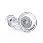 RealRock Crystal Clear Slim 6 in. Dildo Clear - Image 5
