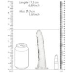 RealRock Crystal Clear Slim 6 in. Dildo Clear - Image 7