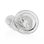 RealRock Crystal Clear Slim 7 in. Dildo Clear - Image 5