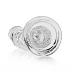 RealRock Crystal Clear Slim 8 in. Dildo Clear - Image 5