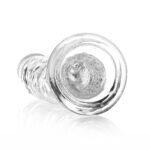 RealRock Crystal Clear Slim 9 in. Dildo Clear - Image 5