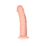 RealRock Realistic 7 in. Curved Dildo With Suction Cup Beige - Image 3