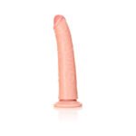 RealRock Realistic 7 in. Slim Dildo With Suction Cup Beige - Image 3