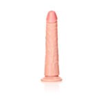 RealRock Realistic 7 in. Slim Dildo With Suction Cup Beige - Image 4