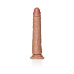 RealRock Realistic 7 in. Slim Dildo With Suction Cup Tan - Image 4