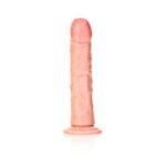 RealRock Realistic 8 in. Curved Dildo With Suction Cup Beige - Image 5