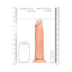 RealRock Realistic 9 in. Dildo With Suction Cup Beige - Image 10