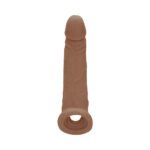 RealRock Realistic 9 in. Penis Sleeve Extender Sling Tan - Image 2