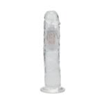RealRock Wireless Rechargeable Remote Control LED Vibrating 8 in. Dildo Clear - Image 2