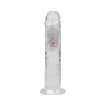 RealRock Wireless Rechargeable Remote Control LED Vibrating 8 in. Dildo Clear - Image 3