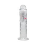 RealRock Wireless Rechargeable Remote Control LED Vibrating 8 in. Dildo Clear - Image 5
