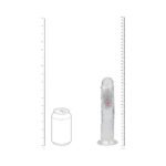 RealRock Wireless Rechargeable Remote Control LED Vibrating 8 in. Dildo Clear - Image 8