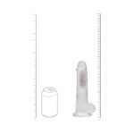 RealRock Wireless Rechargeable Remote Control LED Vibrating 8 in. Dildo with Balls Clear - Image 8