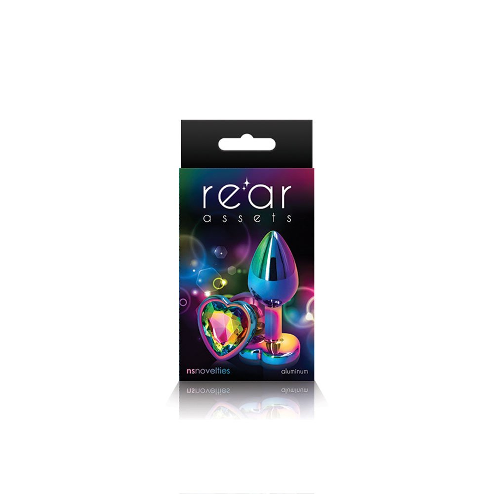 rear-assets-multicolor-heart-small-rainbow Rear Assets - Multicolor Heart - Small - Rainbow - Image 1