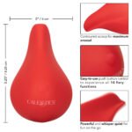 Red Hot Glow Rechargeable Vibrator – Red - Image 8
