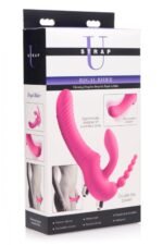 Regal Rider Vibrating Strapless Strap- on Triple G Dildo - Pink - Image 5