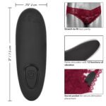 Remote Control Lace Panty Set - S/ M - Burgundy - Image 12