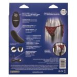 Remote Control Lace Thong Set - Burgundy - Image 4