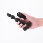 Renegade Reign Black Vibrating Anal Beads – Rechargeable - Image 3