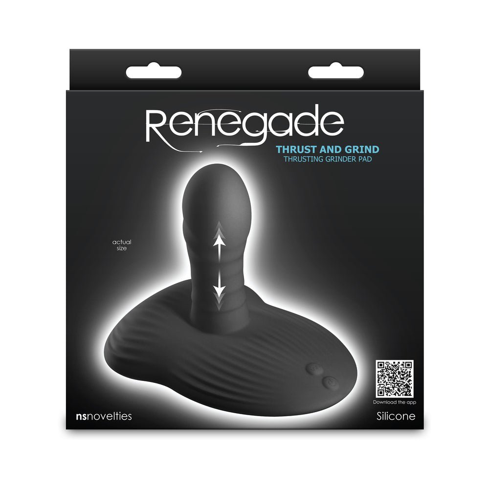 renegade-thrust-grind-rechargeable-thrusting-grinder-pad-black Renegade Thrust & Grind Rechargeable Thrusting Grinder Pad Black - Image 1