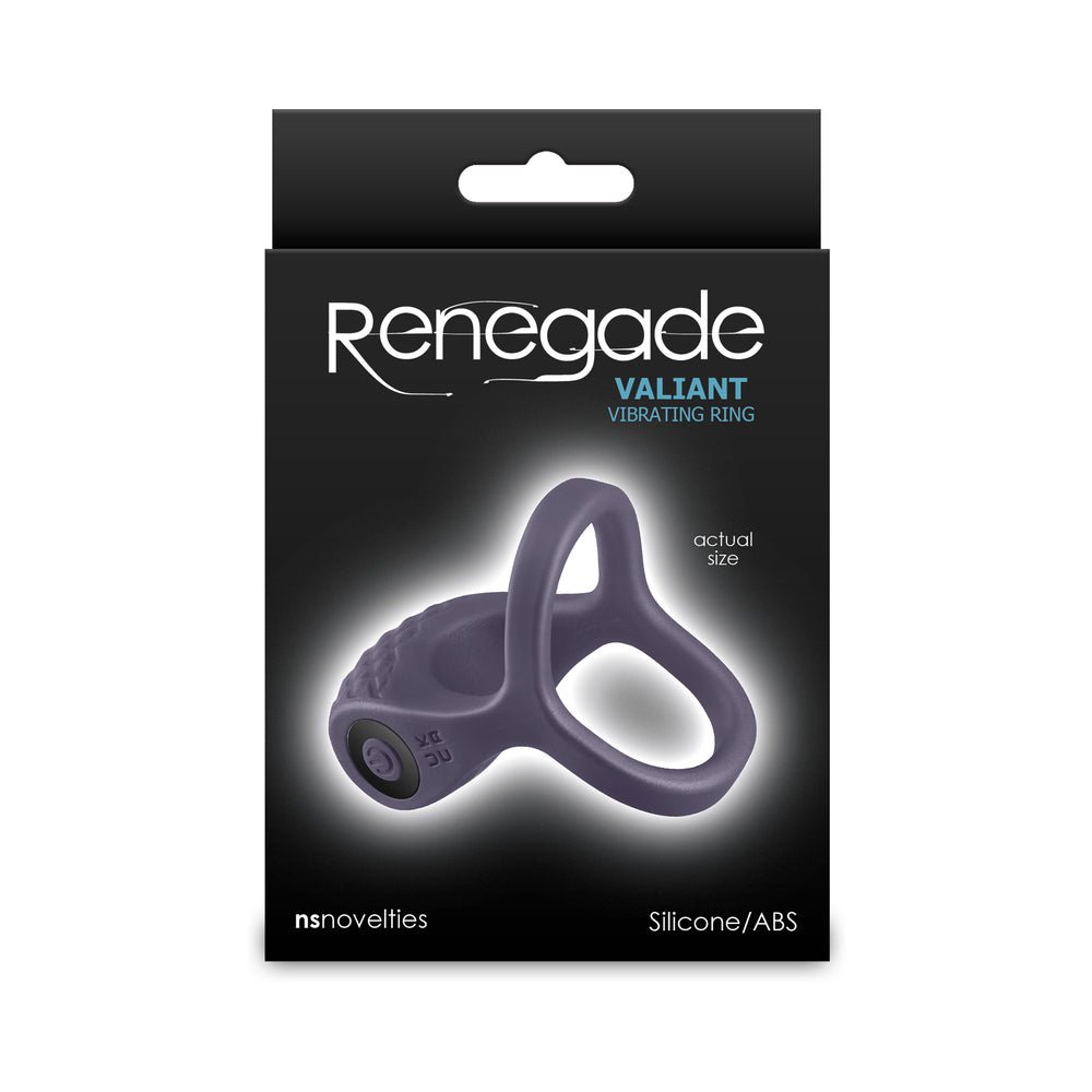 renegade-valiant-rechargeable-vibrating-ring-gray Renegade Valiant Rechargeable Vibrating Ring Gray - Image 1