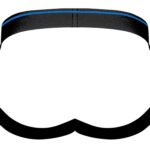 Retro Sport Panel Jock - S/ M - Black/ Blue