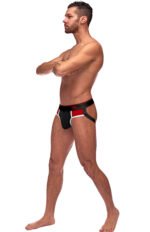 Retro Sport Panel Jock - S/ M - Black/ Red - Image 4