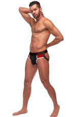 Retro Sport Panel Jock - S/ M - Black/ Red - Image 5