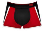 Retro Sport Panel Short - Small - Black/ Red - Image 5