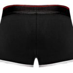 Retro Sport Panel Short- X-Large - Black/ Red