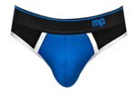 Retro Sport Panel Thong - L/ XL - Black/ Blue - Image 5