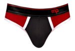 Retro Sport Panel Thong - L/ XL - Red/ Black - Image 2
