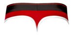 Retro Sport Panel Thong - S/ M - Red/ Black - Image 4
