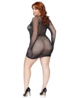 Rhinestone Fishnet Gloved Dress - 1x/2x - Image 3