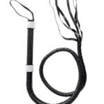 Rhinestone Handle Whip - Black