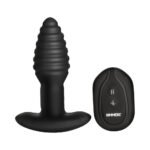 Rimmers Model-E Vibrating Rimming Anal Plug with Remote Control – Black - Image 2