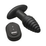 Rimmers Model-E Vibrating Rimming Anal Plug with Remote Control – Black - Image 3