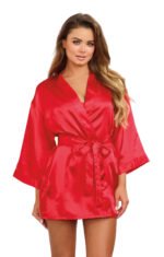 Robe, Chemise, Padded Hanger - Small - Red - Image 2