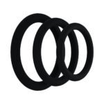 Rock Solid Black Gasket Silicone 3pc Set (.75in,1in,1.25in) - Image 2