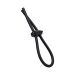 Rock Solid Black Silicone Double Lock Adjustable Lasso Cock Ring - Image 3