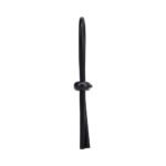 Rock Solid Black Silicone Double Lock Adjustable Lasso Cock Ring - Image 4