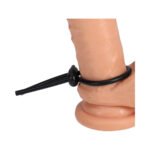 Rock Solid Black Silicone Double Lock Adjustable Lasso Cock Ring - Image 8
