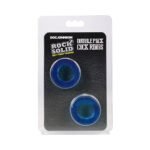 ROCK SOLID Double Pack Cock Rings Blue