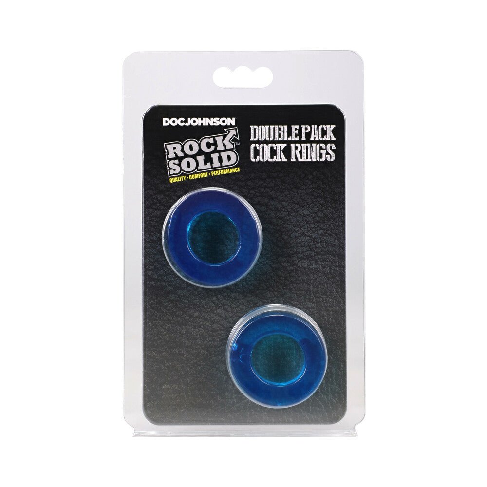rock-solid-double-pack-cock-rings-blue ROCK SOLID Double Pack Cock Rings Blue - Image 1