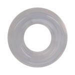 Rock Solid Ribbed Sila-Stretch Donut Silicone Cock Ring 1 in – Clear - Image 2